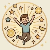 Vidám - energizáló hangulat