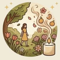 Egy titkos, virágzó tavaszi kertbe