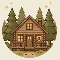 Egy eldugott erdei faházba