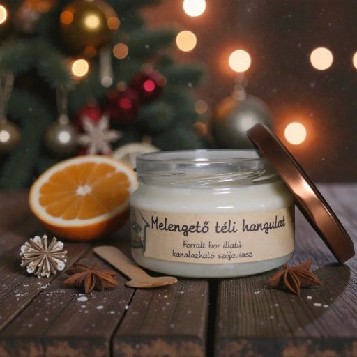 Melengető téli hangulat - kanalazható szójaviasz - 165 gramm